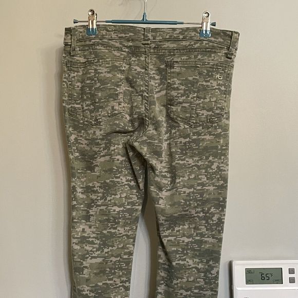Rag & Bone Jeans Skinny Digital‎ Camo Camouflage USA Made Sz 29 EUC - Picture 5 of 13